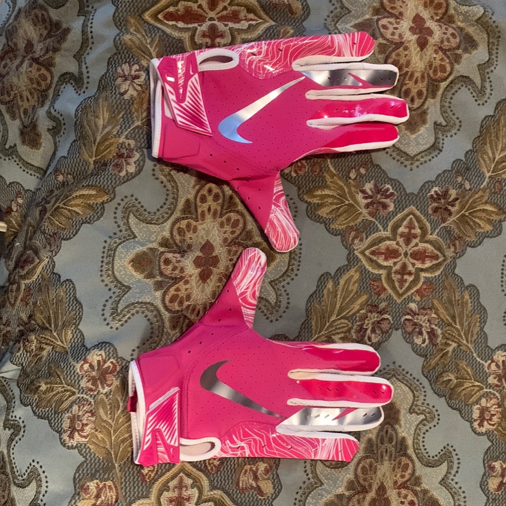 Womens pink Nike batting gloves
